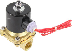 Клапан электромагнитный VS100-ET-NC-24VAC 1/2″ Ду15 Ру10 прямого действия двухходовой, корпус - латунь, присоединение - внутренняя резьба, уплотнение - EPDM, нормально-закрытый, катушка - 24 В AC