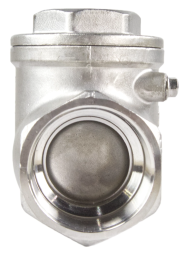 Клапан обратный VC3232P-T 1″ 1/2 Ду40 Ру16 муфтовый, поворотный, корпус - нержавеющая сталь, диск - нержавеющая сталь, уплотнение - PTFE