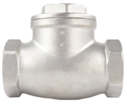 Клапан обратный VC3232P-T 1″ 1/2 Ду40 Ру16 муфтовый, поворотный, корпус - нержавеющая сталь, диск - нержавеющая сталь, уплотнение - PTFE