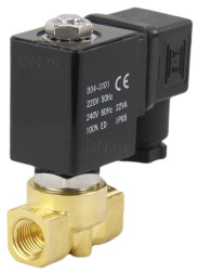 Клапан электромагнитный VS700-PT-NC-24VDC 1 1/2″ Ду40 Ру5 соленоидный двухходовой, корпус - латунь, уплотнение - PTFE, присоединение - внутренняя резьба, прямого действия, нормально закрытый, с нулевым перепадом давления, катушка - 24В