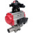 Кран шаровой BV3131P(3pc)-FP-W-ISO-H LONG Ду25 Ру63 полнопроходной, корпус - нержавеющая сталь 304, уплотнение - PTFE, под приварку, с пневмоприводом PA-DA-083, пневмораспределителем 4M310-08 DC24V и БКВ APL-210N