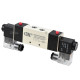 Пневмораспределитель 4V320-08 AC220V 1/4″ бистабильный, пятиканальный, с двусторонним ЭМУ (подключение со шлангами)