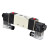 Пневмораспределитель 4V320-08 AC220V 1/4″ бистабильный, пятиканальный, с двусторонним ЭМУ (подключение со шлангами)