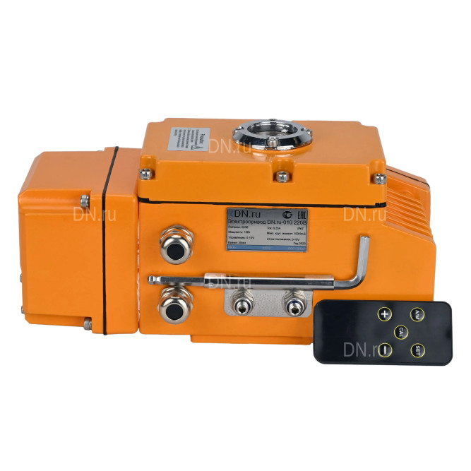 Электропривод четвертьоборотный QT-N-010EM-B1-220VAC-У1 c датчиком обратной связи и входным управляющим сигналом 0-10 В  HARK