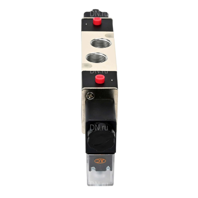 Пневмораспределитель 4V320-10 AC220V 3/8″ бистабильный, пятиканальный, с двусторонним ЭМУ (подключение со шлангами)