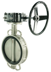 Затвор дисковый поворотный WBV3232E-2W-Fb-H Ду50 Ру16 межфланцевый, корпус - нержавеющая сталь 316L, диск - нержавеющая сталь 316L, уплотнение - EPDM, с редуктором RDN RQN1-150Z-T24