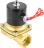 Клапан электромагнитный VS100-ET-NC-24VAC 1 1/4″ Ду32 Ру10 прямого действия двухходовой, корпус - латунь, присоединение - внутренняя резьба, уплотнение - EPDM, нормально-закрытый, катушка - 24 В AC