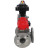 Кран шаровой BV3232P(4pc)-FP-3WL-F Ду40 Ру16 полнопроходной трехходовой, фланцевый, корпус - нержавеющая сталь SS316, с пневмоприводом PA-DA-065 двойного действия, пневмораспределителем 4M310-08 DC24V и БКВ APL-410N EX