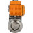 Затвор дисковый поворотный WBV3131E-2W-W-H Ду80 Ру10 под приварку, корпус - пищевая нержавеющая сталь 304, уплотнение - EPDM, с электроприводом QT-N-005EM-A1-220VAC-У1 c датчиком обратной связи и входным управляющим сигналом 4-20мА HARK