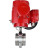 Затвор дисковый поворотный WBV3131E-2W-T-H Ду25 Ру10 резьбовой, корпус - пищевая нержавеющая сталь 304, уплотнение - EPDM, с электроприводом QT-EX-005M-O2-380VAC-У1 с моментной муфтой и штурвалом