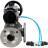 Кран шаровой BV3232P(4pc)-FP-3WL-F Ду100 Ру16 полнопроходной трехходовой, фланцевый, корпус - нержавеющая сталь SS316, с пневмоприводом PA-DA-105-1 двойного действия и пневмораспределителем 4V320-10 AC220V
