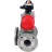 Кран шаровой BV3232P(4pc)-FP-3WL-F Ду32 Ру16 полнопроходной трехходовой, фланцевый, корпус - нержавеющая сталь SS316, с пневмоприводом PA-SA-083 с возвратными пружинами и БКВ APL-210N