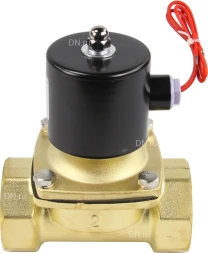 Клапан электромагнитный VS100-ET-NC-24VAC 2″ Ду50 Ру10 прямого действия двухходовой, корпус - латунь, присоединение - внутренняя резьба, уплотнение - EPDM, нормально-закрытый, катушка - 24 В AC