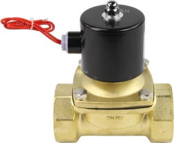 Клапан электромагнитный VS100-ET-NC-24VAC 2″ Ду50 Ру10 прямого действия двухходовой, корпус - латунь, присоединение - внутренняя резьба, уплотнение - EPDM, нормально-закрытый, катушка - 24 В AC