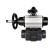 Кран шаровой BV4242E-FP-GRM-ISO Дн65 Ру10 полнопроходной, корпус - НПВХ, шар - НПВХ, уплотнение - EPDM, с пневмоприводом PA-DA-105-1, пневмораспределителем 4M310-08 AC220V и БКВ APL-210N