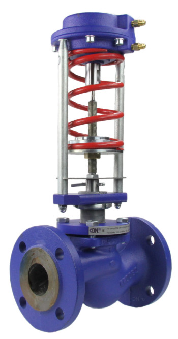 Регулятор давления до себя PRB1030N-F-DA Ду50 Ру16 Kvs10 прямого действия, серый чугун СЧ20, фланцевый, Tmax до 150°С, диапазон настройки 0 (0,1 - 1 кгс/см2)