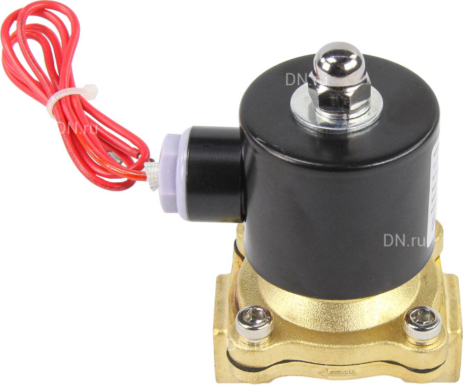 Клапан электромагнитный VS100-NT-NC-24VAC 1/2″ Ду15 Ру10 прямого действия двухходовой, корпус - латунь, присоединение - внутренняя резьба, уплотнение - NBR, нормально-закрытый, катушка - 24 В AC