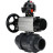 Кран шаровой BV4242E-FP-GRM-ISO Дн15 Ру10 полнопроходной, корпус - НПВХ, шар - НПВХ, уплотнение - EPDM, с пневмоприводом PA-DA-105-1, пневмораспределителем 4M310-08 AC220V и БКВ APL-510N EX