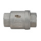 Клапан обратный VCS3232P-T 1″ 1/4 Ду32 Ру16 резьбовой, пружинный, корпус - нержавеющая сталь 316, диск - нержавеющая сталь 316, уплотнение - металл