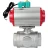 Кран шаровой BV3232P(4pc)-SP-3WL-T-ISO-H Ду20 Ру63 стандартнопроходной L-тип, внутренняя резьба, корпус - нержавеющая сталь 316, уплотнение - PTFE, с пневмоприводом PA-DA-052 и магнитным переключателем ALS200D