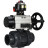 Кран шаровой BV4242E-FP-GRM-ISO Дн20 Ру10 полнопроходной, корпус - НПВХ, шар - НПВХ, уплотнение - EPDM, с пневмоприводом PA-DA-105-1, пневмораспределителем 4M310-08 AC220V и БКВ APL-510N EX