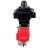 Кран шаровой BV3232P(4pc)-SP-3WL-T-ISO-H Ду50 Ру63 стандартнопроходной трехходовой L-тип, нержавеющая сталь SS316, внутренняя резьба, уплотнение - PTFE, с пневмоприводом PA-SA-83 и блоком концевых выключателей APL-410N EX