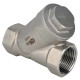 Клапан обратный VCSY3131P-T 2″ Ду50 Ру40 Y-образный, резьбовой, пружинный, корпус - нержавеющая сталь 304, диск - нержавеющая сталь 304, уплотнение - PTFE