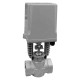 Клапан регулирующий двухходовой 25нж945нж VRg1-31M-LED-T 1″ Ду25 Ру25 Kvs8, резьбовой, корпус - нержавеющая сталь AISI 304, уплотнение - металл, Tmax до 150°С, с электроприводом DAV-430-1500/80-25-220В-IP54
