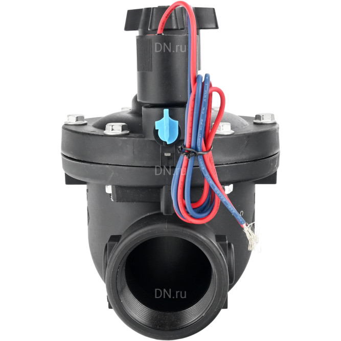 Клапан электромагнитный VS1141-NT-NC-24VDC 1 1/2″ Ду40 Ру10 соленоидный двухходовой пилотного действия, корпус - пластик PA66, уплотнение - NBR, внутренняя резьба, нормально закрытый (НЗ), катушка 24В DC