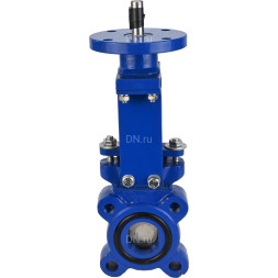 Задвижка шиберная GVKN1331N-2W-Fb-ISO Ду300 Ру10 WENZ двусторонняя, межфланцевая, шпиндель - невыдвижной, корпус - чугун GGG40, шибер - нержавеющая сталь 304, уплотнение - NBR, с круглым штоком, с ISO-фланцем и голым штоком