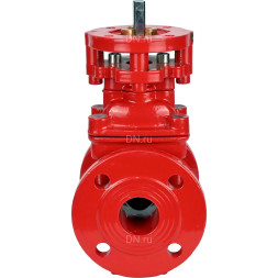 Задвижка клиновая 30ч939р GVWN1414E-2W-F Ду50 Ру10/16, фланцевая, корпус - чугун GGG50, уплотнение - EPDM, c ISO-фланцем и невыдвижным голым штоком, цвет - красный, крутящий момент 20Нм