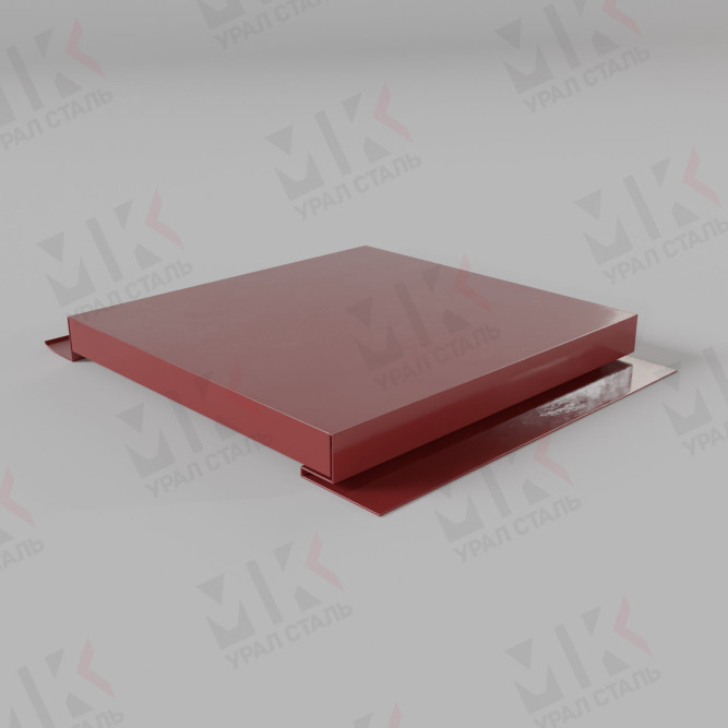 Линеарная панель гладкая с закрытыми торцами 24х365/20 RAL3011 Коричнево-красный