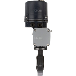 Затвор дисковый поворотный WBV4242E-2W-Fb-ISO Дн150 Ру10 межфланцевый, корпус - НПВХ, диск - НПВХ, уплотнение - EPDM, с электроприводом QTSA-N-005EM-O0-220VAC с пружинным возвратом