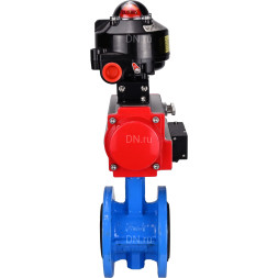 Затвор дисковый поворотный WBV1313E-2W-F-H Ду50 Ру16 фланцевый, корпус - чугун GGG40, диск - чугун GGG40, уплотнение - EPDM, с пневмоприводом PA-DA-105, пневмораспределителем 4M310-08 DC24V и БКВ APL-510N EX