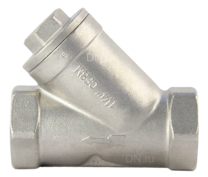 Фильтр сетчатый FMY3232P-T 1 1/4″ Ду32 Ру16, Y-образный, корпус - нержавеющая сталь 316, резьбовой