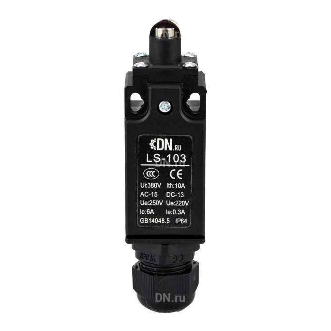 Концевой датчик LS-103 напряжение 250В, максимальный ток 6А