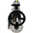 Кран шаровой BV3232P(4pc)-FP-3WL-F Ду100 Ру16 полнопроходной трехходовой, фланцевый, корпус - нержавеющая сталь SS316, с пневмоприводом PA-DA-105-1 двойного действия, пневмораспределителем 4M310-08 DC24V и БКВ APL-210N