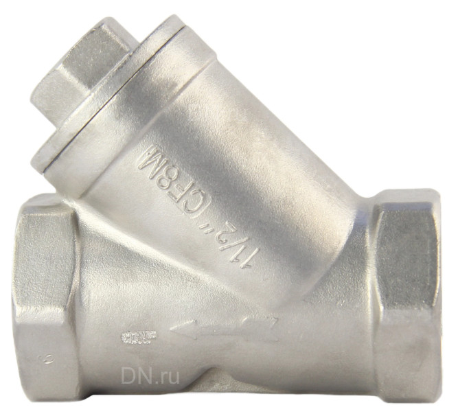 Фильтр сетчатый FMY3232P-T 1 1/2″ Ду40 Ру16, Y-образный, корпус - нержавеющая сталь 316, резьбовой