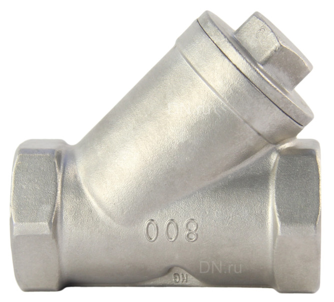 Фильтр сетчатый FMY3232P-T 1 1/2″ Ду40 Ру16, Y-образный, корпус - нержавеющая сталь 316, резьбовой
