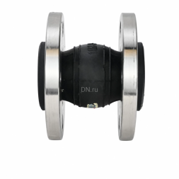 Компенсатор резиновый CR-N32-F Ду25 Ру10/16 KRN, резиновая вставка (корпус) - NBR, тип присоединения - фланцевый, материал фланцев - нержавеющая сталь AISI 316