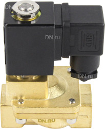 Клапан электромагнитный VS400-VT-NC-24VDC 1/2″ Ду15 Ру16, соленоидный двухходовой, корпус - латунь, уплотнение - Viton, резьбовой, нормально-закрытый, пилотный, катушка - 24В