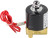Клапан электромагнитный VS100-ET-NC-220VAC 1/4″ Ду8 Ру10, соленоидный двухходовой, корпус - латунь, уплотнение - EPDM, резьбовой, нормально-закрытый, прямого действия, катушка - 220В