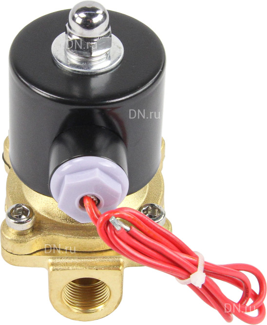 Клапан электромагнитный VS100-VT-NC-24VAC 3/8″ Ду10 Ру10 прямого действия двухходовой, корпус - латунь, присоединение - внутренняя резьба, уплотнение - VITON, нормально-закрытый, катушка - 24 В AC