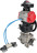 Кран шаровой BV3232P(3pc)-FP-SW-ISO-H Ду80 Ру63 полнопроходной, корпус - нержавеющая сталь SS316, под приварку, с пневмоприводом PA-DA-105, пневмораспределителем 4V320-08 AC220V, БКВ APL-210N, ручным дублером MON2-450-T28-ISO