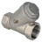 Клапан обратный VCSY3232P-T 1″ Ду25 Ру40 Y-образный, резьбовой, пружинный, корпус - нержавеющая сталь 316, диск - нержавеющая сталь 316, уплотнение - PTFE