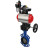 Затвор дисковый поворотный WBV1413E-2W-Fb-H Ду150 Ру16, корпус - чугун GGG50, диск - чугун GGG40, EPDM, с пневмоприводом PA-DA-105, пневмораспределителем 4M310-08 AC220V, БКВ APL-210N, ручным дублером MON3-700-T38-ISO, БПВ AFC2000