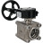 Кран шаровой BV3232P(3pc)-FP-SW-ISO-H Ду100 Ру63 полнопроходной, корпус - нержавеющая сталь SS316, под приварку, с редуктором RDN RQN5-500Z-T30