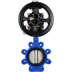 Затвор дисковый поворотный WBV1631E-2W-Fb-H Ду150 Ру16 LUG корпус - чугун QT450, диск - нержавеющая сталь 304, уплотнение - EPDM, с пневмоприводом PA-DA-105-1, пневмораспределителем 4M310-08 DC24V и БКВ APL-210N