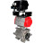 Кран шаровой BV3232P(3pc)-FP-SW-ISO-H Ду40 Ру63 полнопроходной, корпус - нержавеющая сталь SS316, под приварку, с пневмоприводом PA-DA-065, электропневматическим поворотным позиционером YT-1000RSN с обратной связью