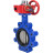 Затвор дисковый поворотный WBV1631N-2W-Fb-H Ду50 Ру16 LUG межфланцевый, корпус - чугун QT450, диск - нержавеющая сталь AISI 304, уплотнение - NBR, с редуктором HGBF RQN1-180Z